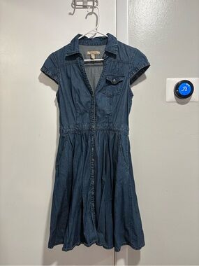 American Rag Denim Shirt Dress - Blue